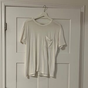 Sunday Best Off-White Short Sleeve Tee with Chest Pocket